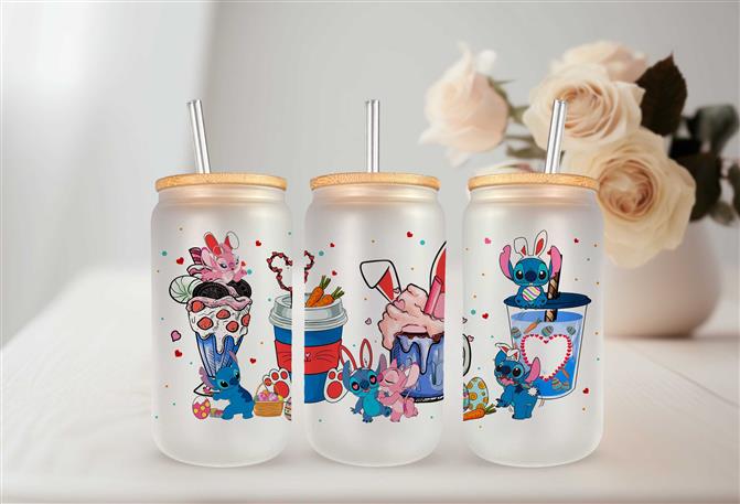 Stitch and Angel Bunny Cups